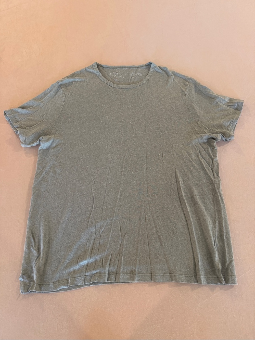 Alex Crane Linen T-shirt • size large